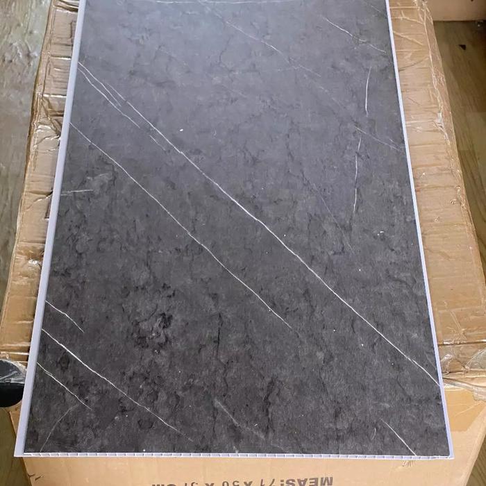 Gambar [2.95 METER x 40 CM] Wall board PVC Marmer Kayu Hiasan Dinding/ Wall Board Motif dan Polos Papan Panel Dinding PVC Marmer High Quality - GREY MARBLE dari Aneka Celuler undefined Tokopedia