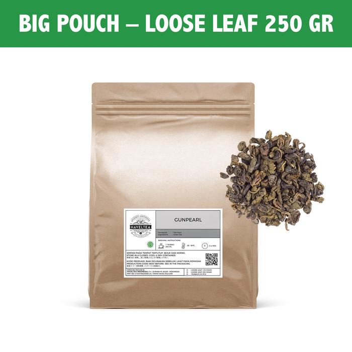 Gambar GUNPEARL | Pouch | Haveltea | Teh Hijau Assamica | Teh Indonesia - Big Pouch LL dari HAVELTEA undefined Tokopedia