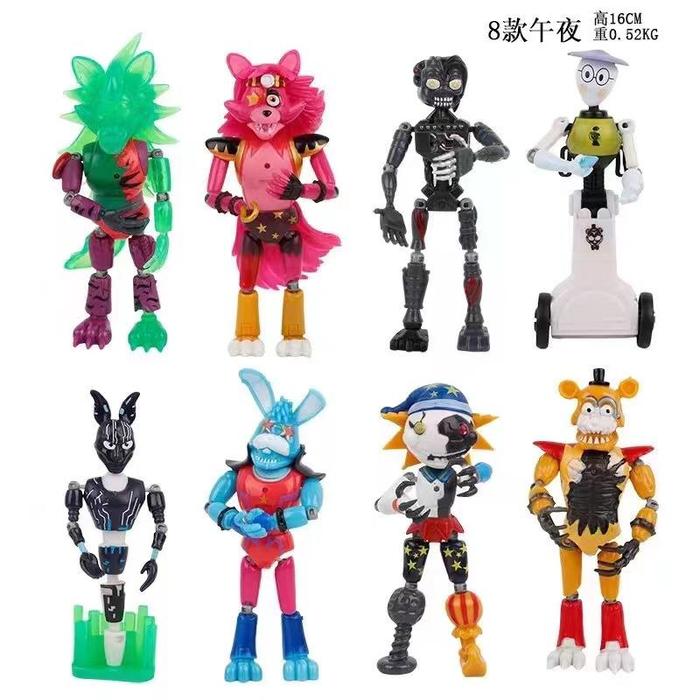 Gambar Mainan Five Nights At Freddy Figure Set 5 FNAF Security Breach EDITION - 16cm / isi 8pcs dari KIDDY STATION1 undefined Tokopedia