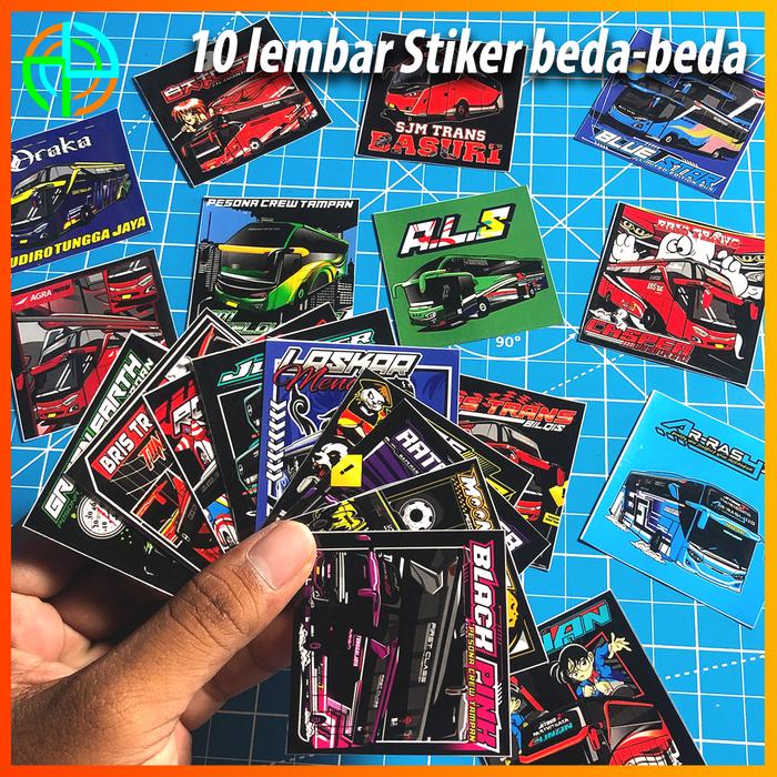 Gambar (dapat 10 ) Stiker Bus Kotak Vinyl Tahan Air Glosy Stiker Bus Mania Murah - Putih biasa dari Adhes Store_NEW undefined Tokopedia
