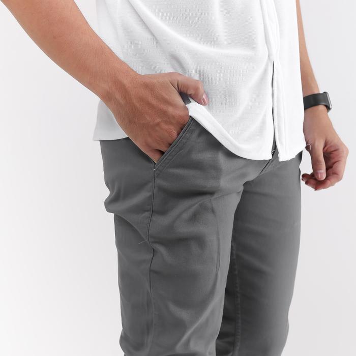 Gambar Stylelaki - Celana Chinos Panjang Pria Slim Fit Strech Mocca Nyaman dan Lembut - ABU - ABU, L dari STYLELAKI undefined Tokopedia