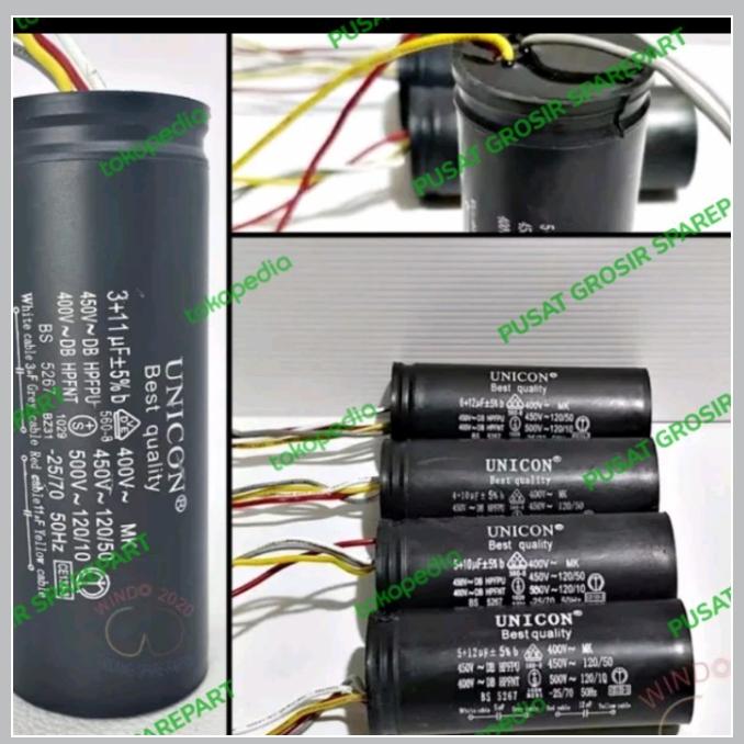 Gambar kapasitor mesin cuci sharp 2 tabung bukaan atas semua type 11+ 3 - KAPASITOR 11+3 dari pusat grosir sparepart undefined Tokopedia