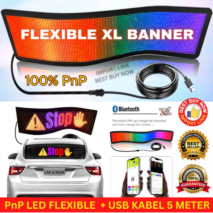 Gambar LED Running Text papan teks berjalan image animasi USB PnP Bluetooth - XL-BANNER dari acclope undefined Tokopedia