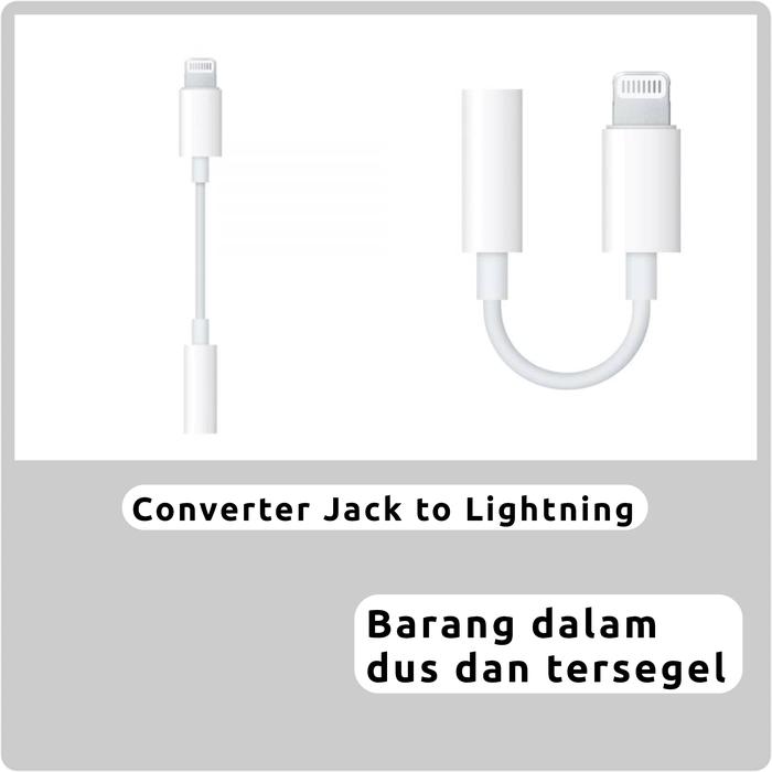Jual Lightning To Headphone Jack Adapter Untuk Iphone Plus