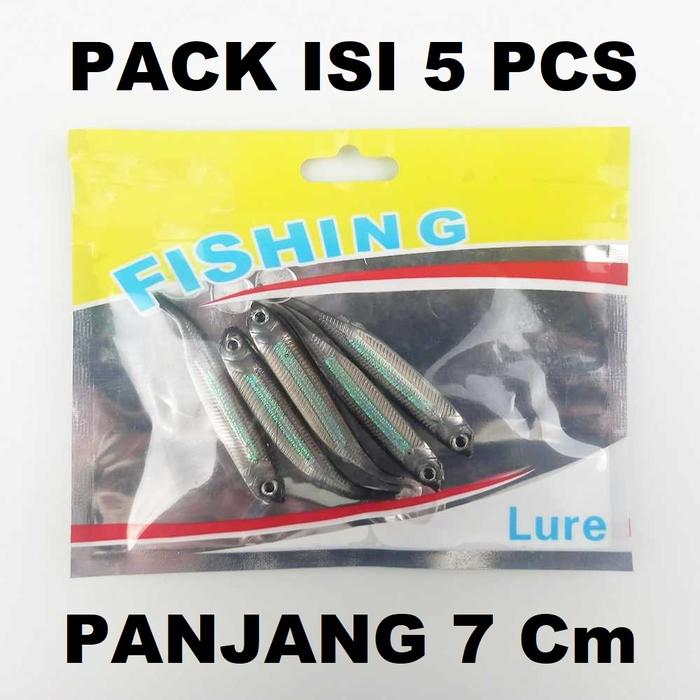 Gambar Umpan Pancing UMPAN IKAN UMPAN MANCING Ikan Rainbow Soft Lure Bait - IKAN 5 PCS dari kizzyshop21 undefined Tokopedia