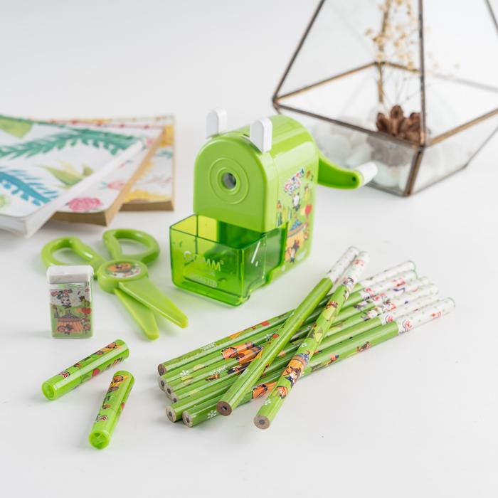 Gambar ARAMI WON Stationery Alat Tulis Super Lengkap Peralatan Sekolah Anak - Hijau dari Arami Lifestyle undefined Tokopedia