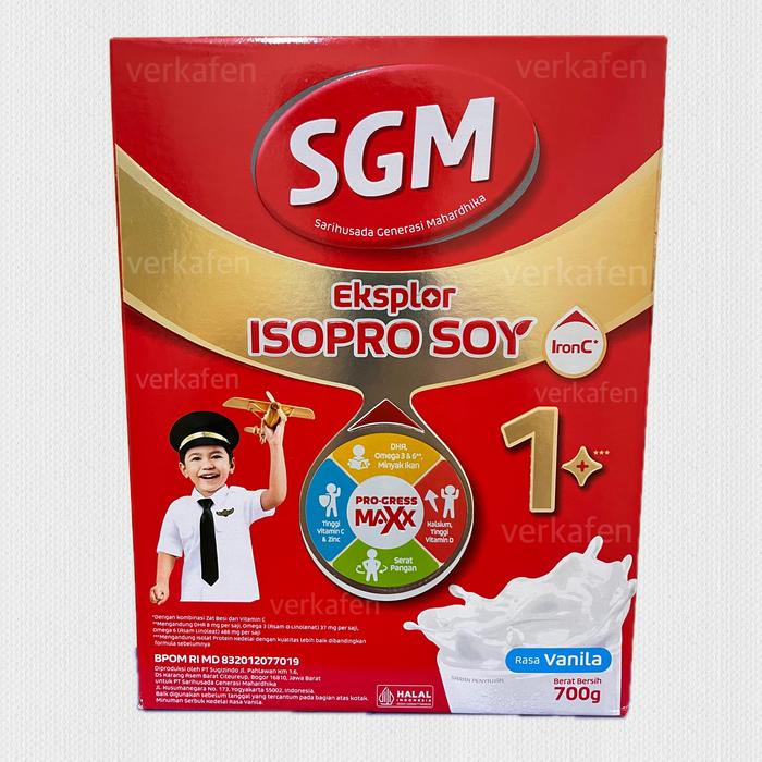 Gambar SGM Eksplor ISOPRO SOY 1+ Vanila Susu Pertumbuhan 700gr dari Verkafen undefined Tokopedia