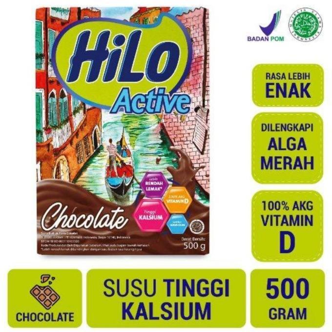 Gambar ORIGINAL Hilo Active Chocolate Minuman Kesehatan [500 gr] dari evendy jaya undefined Tokopedia