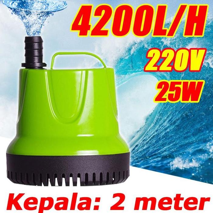Gambar Terlaris Pompa Celup Filter Aquarium 25/50/80/100 Watt PSP 4200/6000/7200/8000 Liter Per Jam Power Head Mesin Air Kolam Ikan Koi - 25W dari TERNAK TERNIK NUSANTARA undefined Tokopedia
