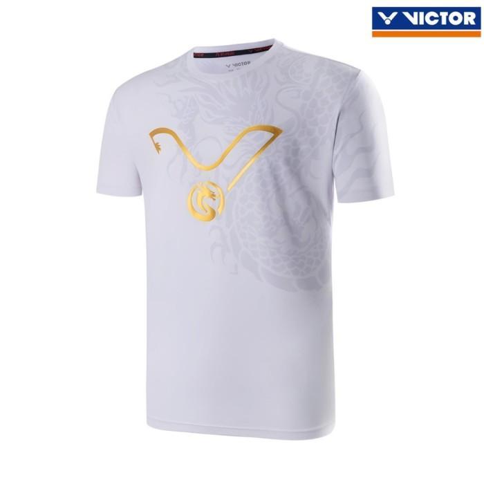 Gambar BAJU BADMINTON LIMITED EDT KAOS / T-SHIRT BADMINTON VICTOR T-402CNY / T 402 CNY ORI NEW BEST QUALITY ASLI 100% ORIGINAL - White, 2XL dari Asepstores undefined Tokopedia