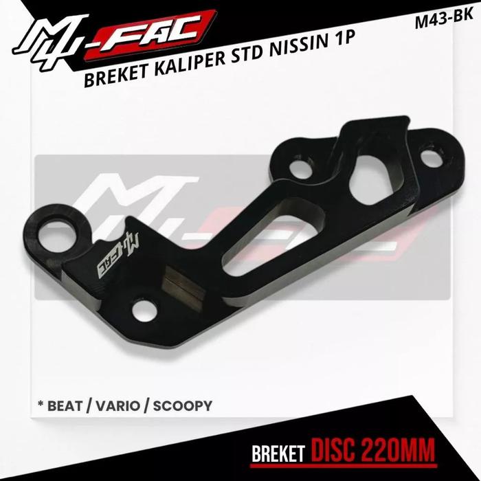 Gambar Breket Kaliper Standar MUFAC UK 220mm Beat vario scoopy - Hitam dari Sin variasi undefined Tokopedia