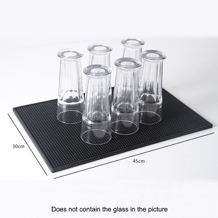 Gambar Bar Mat Rubber Spill Proof Antislip Tatakan Gelas Alas Meja 60x30cm - 45 X 30 CM dari Viv Coffee Kota Administrasi Jakarta Barat Tokopedia