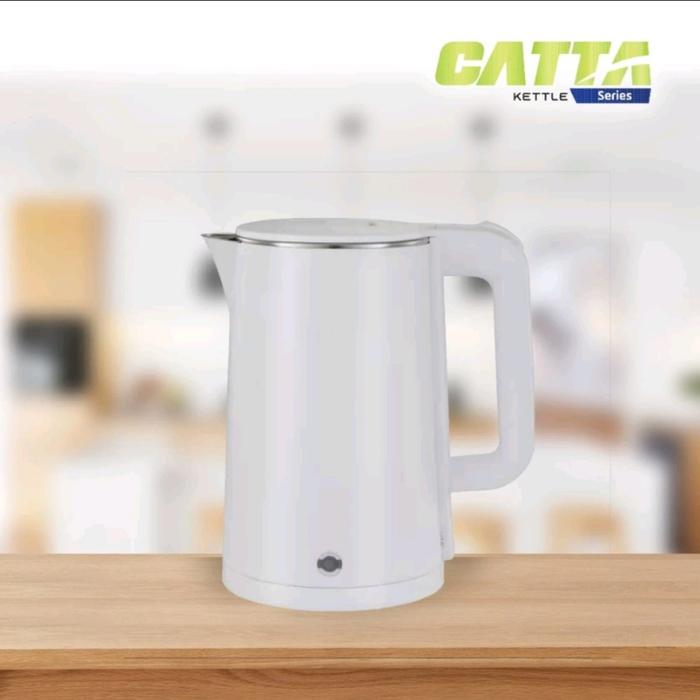 Gambar INFICO 1.8 liter putih hijau hitam Elektric Kettle Pemanas Air Listrik Stainless Double Wall 1,8 L - Putih dari kitani online undefined Tokopedia