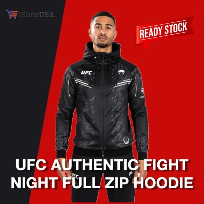 Gambar Ufc Adrenaline By Venum Authentic Fight Night Men’S Walkout Hoodie New Best Quality Asli 100% Original - Large, Black dari sinarst undefined Tokopedia