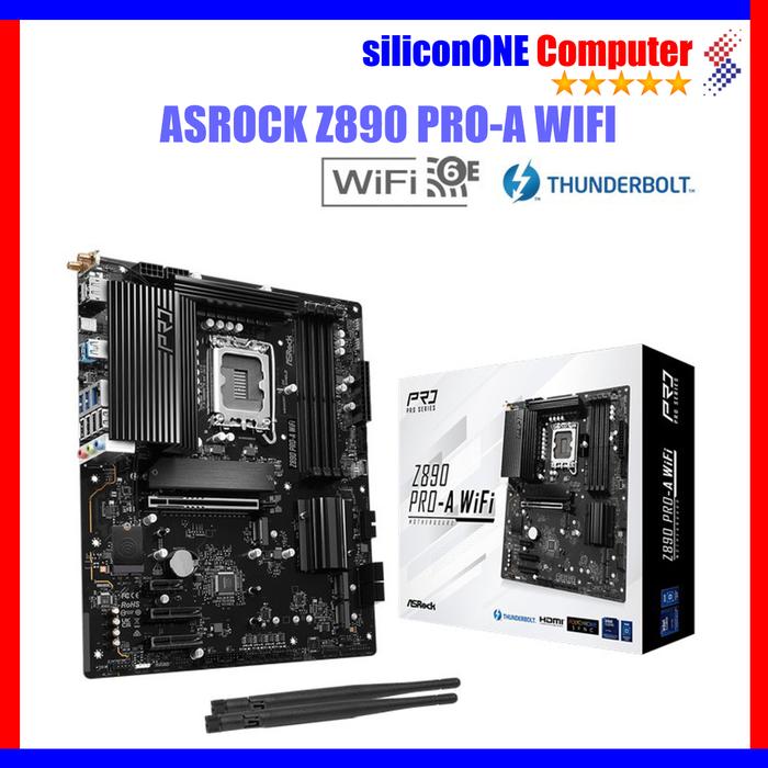 Gambar ASROCK Z890 PRO-A WIFI LGA 1851 dari silicon ONE Computer undefined Tokopedia