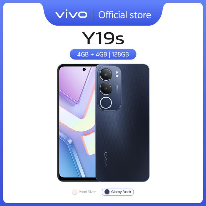 Gambar vivo Y19S (4/128) - 50 MP AI Camera, 5500mAh+15W FlashCharge, SGS Drop Resistance, IP64 Dust Waterproof, Dual Speaker Audio Boost - VV168NRML - Glossy Black dari vivo Indonesia undefined Tokopedia