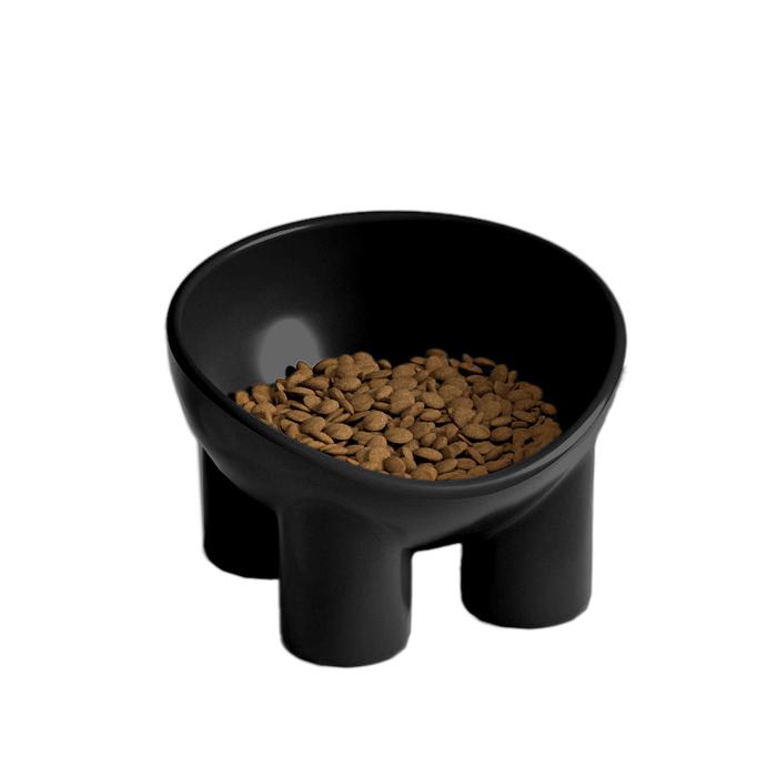 Gambar MUI TP Mangkuk Tempat Makan Kucing Tinggi Wadah Makan Anabul Pet Feeder Bowl High Raised M44 - Hitam dari MUI INDO undefined Tokopedia