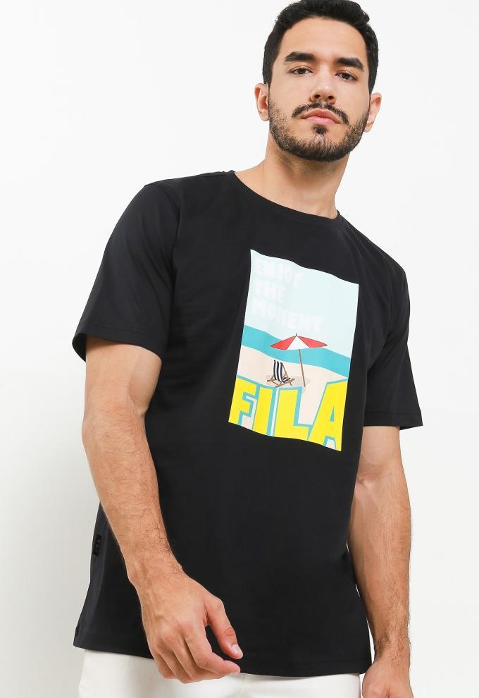 Gambar DAPATKAN FILA KAOS PRIA SPIAGGIA - BLACK - S dari bafeed hgah undefined Tokopedia