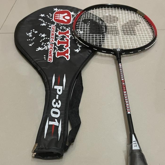 Gambar RAKET BADMINTON ANAK YTY P - 301 FREE COVER 3/4 ORIGINAL 100% - Hitam dari Globalsport Store undefined Tokopedia