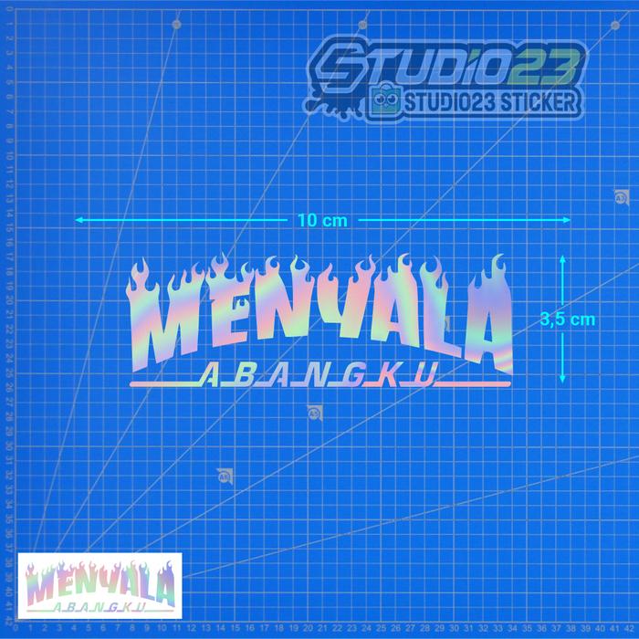 Gambar Stiker Menyala Abangku, Cutting Sticker Viral - Hologram dari Studio23 Sticker undefined Tokopedia