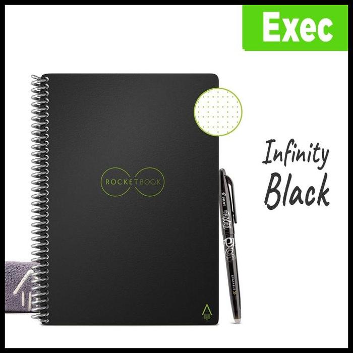 Gambar Terbaru Rocketbook Core Smart Reusable Notebook, Dapat Ditulis Berulang-Ulang - Exec Black dari Gibran Martt undefined Tokopedia