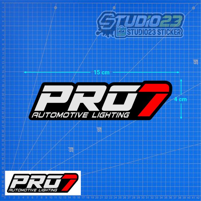 Gambar Stiker PRO7 full warna Cutting Sticker PRO 7 hologram - Hologram (15cm) dari Studio23 Sticker undefined 4 Tokopedia