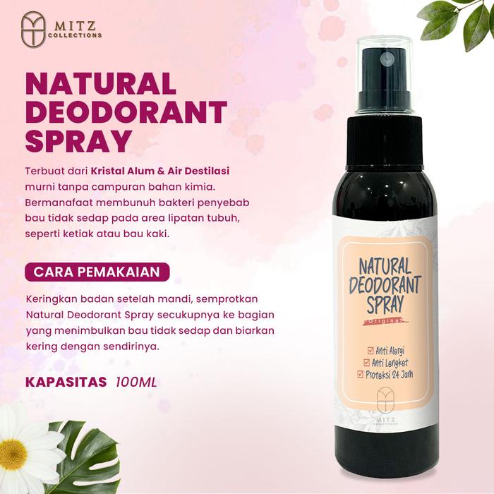 Gambar Deodorant batu tawas sabun - TawasSpray100ML dari Mitz Collections undefined Tokopedia