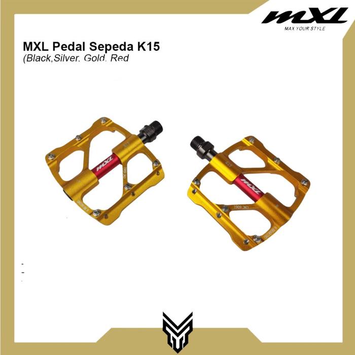 Gambar MXL Pedal Sepeda K15 Bearing MTB Sepeda Lipat Roadbike Anti Slip - Gold dari MXL Sports Indonesia undefined Tokopedia