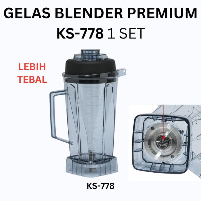 Gambar Sparepart Gelas Blender Heavy Duty JTC Willman Fomac Getra 787 767 WM-787 TM-767 - KS-778 dari Ma Family undefined Tokopedia