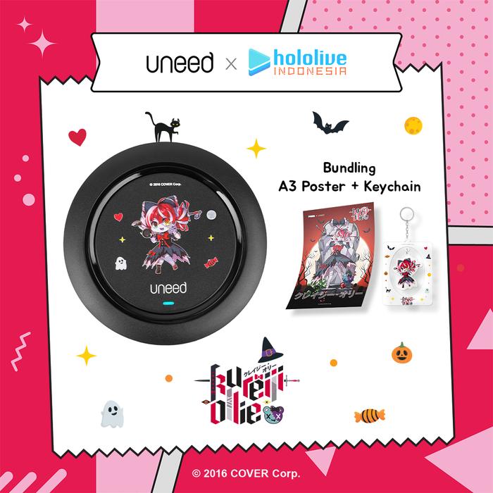 Gambar UNEED x Hololive - Wireless Charger Pad 15W Fast Charging - Ollie dari Uneed Indonesia undefined Tokopedia