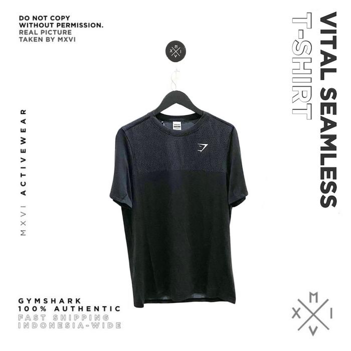 Gambar Gymshark Vital Seamless T-Shirt Men's - Black, Small dari Gymsharkid undefined 3 Tokopedia
