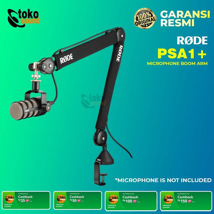 Gambar Rode PSA1+ PSA 1+ PSA 1 Plus Professional Studio Arm - Hitam dari Tokosound Proaudio undefined Tokopedia