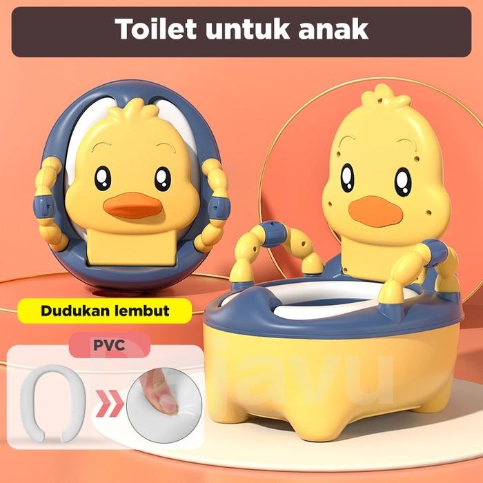 Gambar MEGAM Baby Potty Toilet Training Closet Pispot Anak Karakter Baby Toilet Portable HSB796 - Lunak kuning dari Megam.id undefined Tokopedia