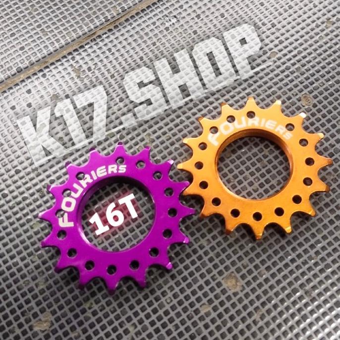 Gambar Fouriers Fixed Gear Cog Threaded - Gear Cog Fixed Fixie 16T - Ungu dari pariskafa vasion undefined Tokopedia