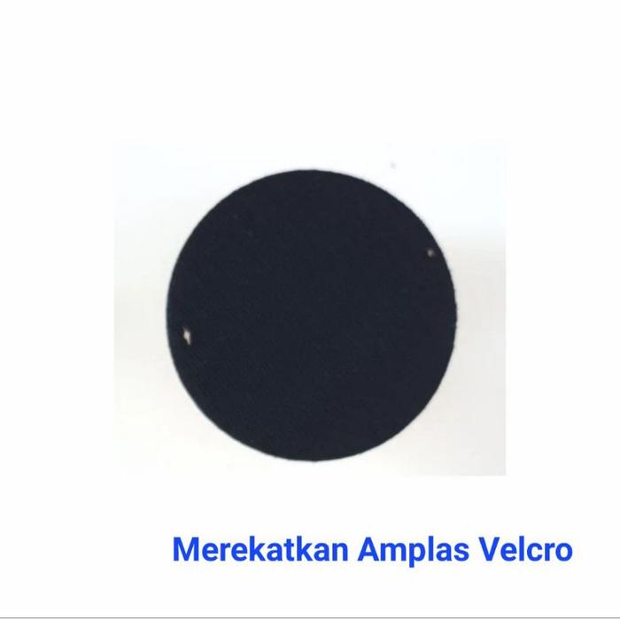 Gambar Rubber Pad Tatakan Perekat Amplas Bulat Velcro_Tape Gerinda Tangan Busa Poles - Hitam dari Toko Cat Prisma Prima undefined Tokopedia
