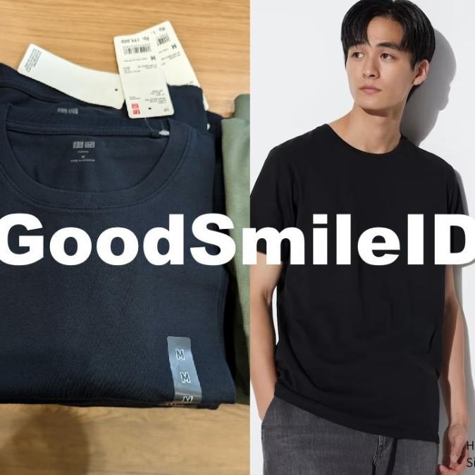 Gambar JASTIP Kaos Polos Crew Neck Lengan Pendek Supima T-Shirt Pria UNIQLO - BLACK, XXL dari unyil66 undefined Tokopedia