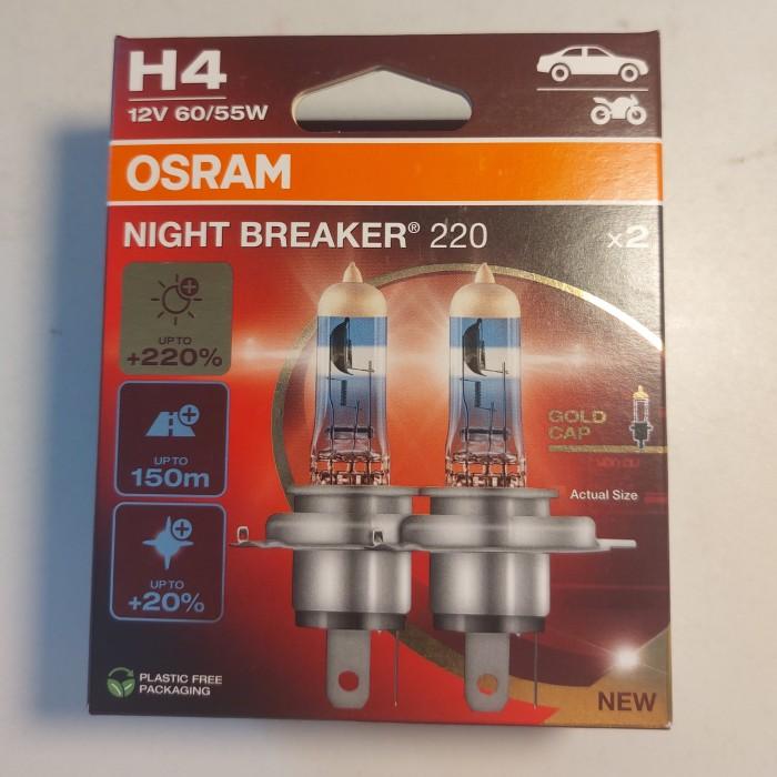 Gambar Lampu Mobil OSRAM H4 NIGHT BREAKER 220 12V 60/55W Original Germany 1 Set Isi 2 Lampu dari Parts Solution undefined Tokopedia