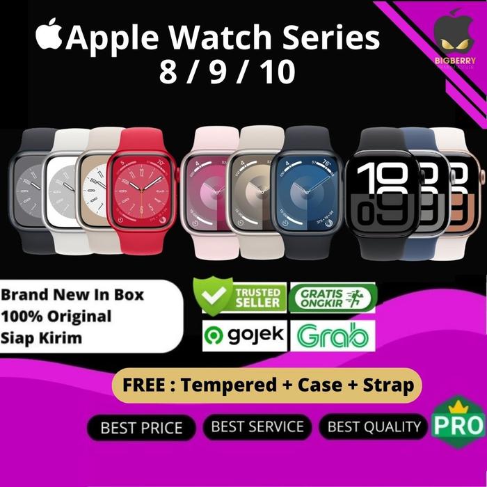 Apple Watch Series 10 41mm 42mm 45mm 46mm Midnight Starlight Silver  Sportband Nike Loop Starlight, S9 45MM