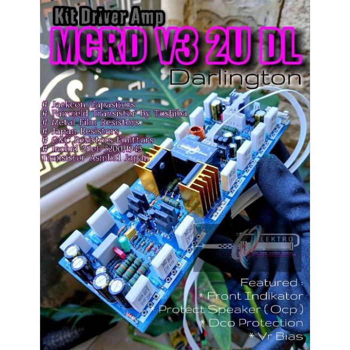 Gambar Driver Amp MCRD V3 Darligton 2U | MCRD v3 Double Layer | Amplifier Subwoofer - Kit Driver Amp, Standart dari James Black Store undefined Tokopedia