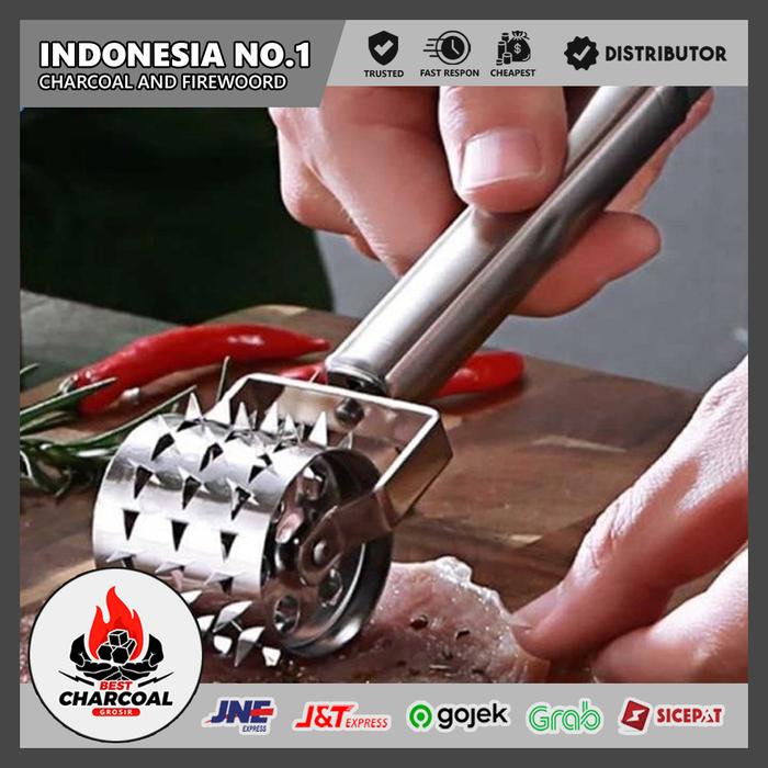Gambar Alat Penghalus Daging Steak Tenderizer Beef Hammer - Penghalus Roll dari Best Charcoal Grosir undefined Tokopedia