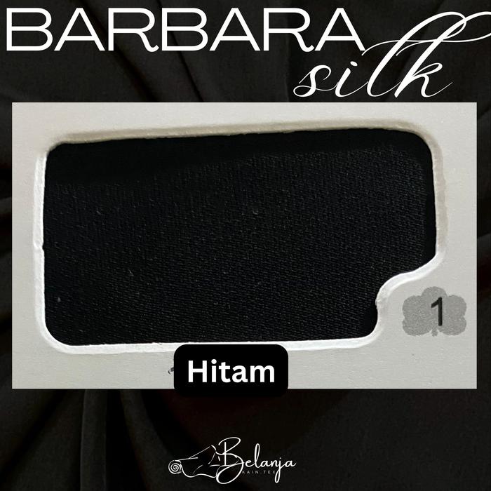 Gambar Kain Bahan BARBARA SILK Per 50 cm - 1.Hitam dari BelanjaKainTex.id undefined Tokopedia
