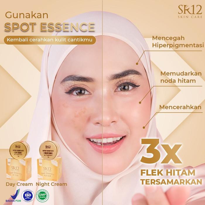 Gambar Spot Essence Cream SR12 Penghilang Flek Hitam dan Bekas Jerawat BPOM - Day Cream dari SR12 Official Tangerang undefined Tokopedia