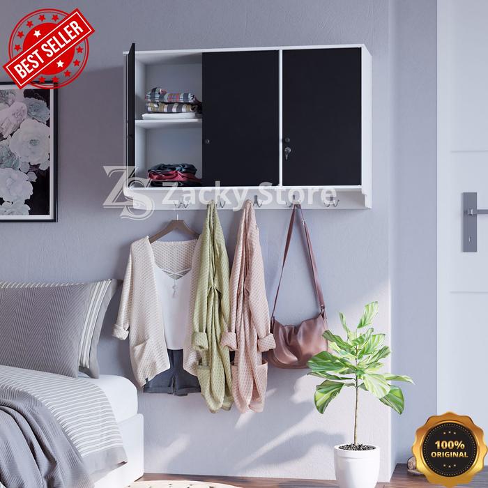 Gambar Lemari Gantung Minimalis Lemari Pakaian Gantung Lemari Baju Dinding - 059 KH dari ZackyStore.id undefined Tokopedia