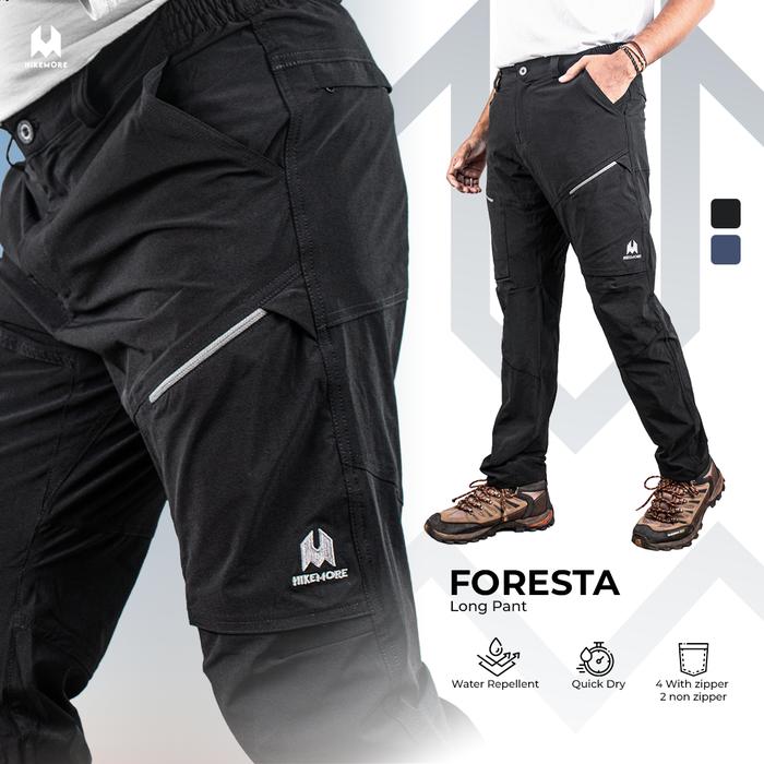 Gambar Celana Panjang Pria Wanita Quickdry Hikemore Foresta Terbaru - HM Hitam, L dari Hikemore undefined Tokopedia