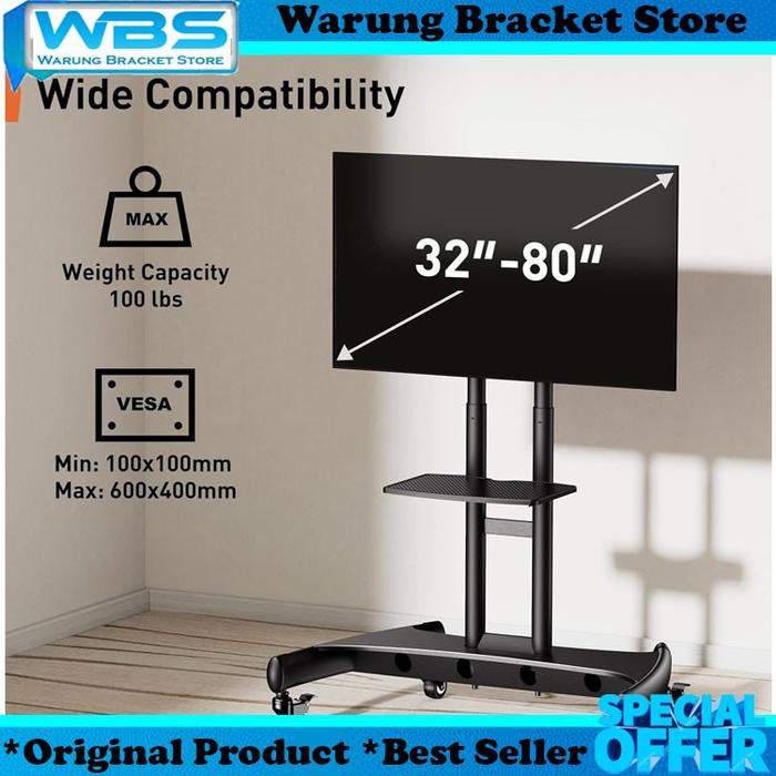 Gambar Standing Bracket TV NORTH BAYOU NB AVA1500 / AVA 1500-60-1P 32" - 70" - RODSON dari WARUNG BRACKET STOREE undefined Tokopedia