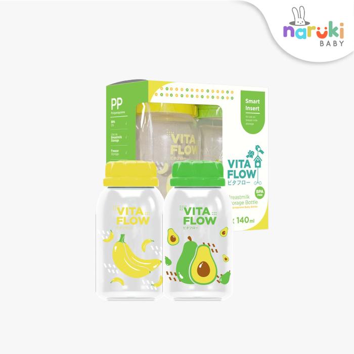 Gambar Vitaflow Botol ASI 3in1 PP 140ml isi 4 pcs Botol ASI Vita Flow - FRUIT 2Pcs dari Naruki Baby Shop undefined Tokopedia