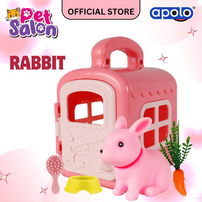 Gambar Apolo Pet Salon Miniature Toys - Rabbit Pink dari Agata Toys undefined Tokopedia