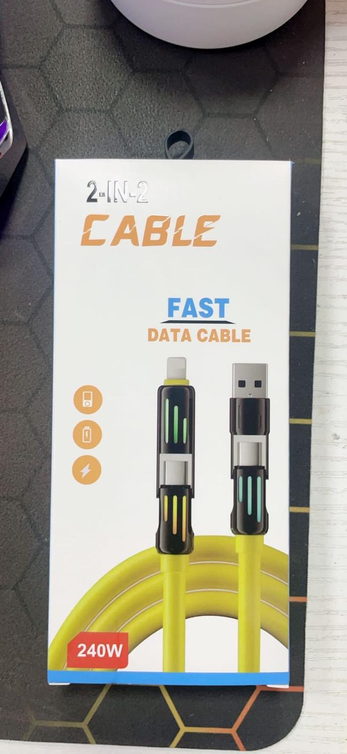 Gambar Kabel Data 4 in 1 65W Fast Charging PD TYPE C TO C Kabel Casan 4in1 Tipe C USB iOS Lightning USB - 2 in 1 led dari PROPASSACCESSORIES19 undefined Tokopedia