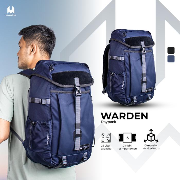 Gambar Hikemore Tas Ransel Warden Pria Wanita Travelling Outdoor - Navy dari Hikemore undefined Tokopedia