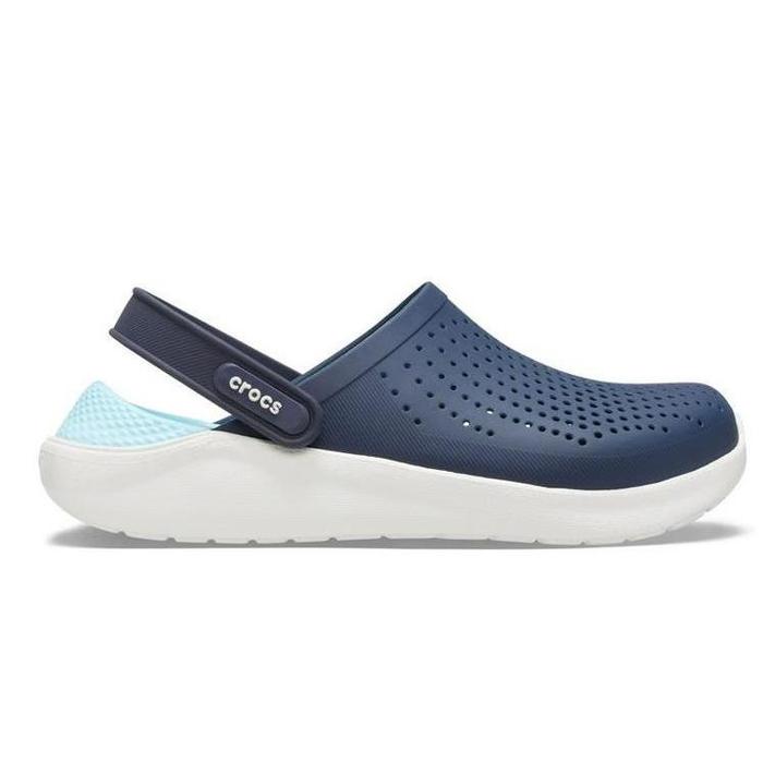 Gambar Crocs Literide Clog Unisex Pria Original - Navy Skyblue Original - NAVY SKY BLUE, M4 dari Soeyono Sandal undefined Tokopedia